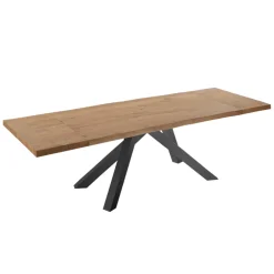 Viadurini Living Ausziehbare Esstische-Ausziehbarer Esstisch bis 300 cm aus furniertem Holz – Settimmio