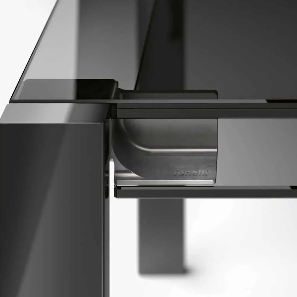 Viadurini Living Esstische Nach Mass|Ausziehbare Esstische-Ausziehbarer Esstisch Bis 280 cm mit Glasplatte Made in Italy - Melo