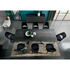 Viadurini Living Ausziehbare Esstische-Ausziehbarer Esstisch bis 278 cm aus Laminam, hergestellt in Italien – Settimmio