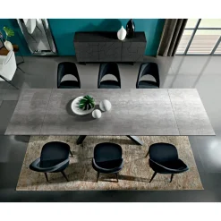 Viadurini Living Ausziehbare Esstische-Ausziehbarer Esstisch bis 278 cm aus Laminam, hergestellt in Italien – Settimmio