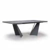 Viadurini Living Ausziehbare Esstische-Ausziehbarer Esstisch Bis zu 294 cm in Gres und Metall Made in Italy - Nuzzio