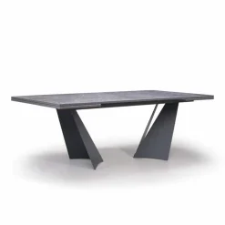 Viadurini Living Ausziehbare Esstische-Ausziehbarer Esstisch Bis zu 294 cm in Gres und Metall Made in Italy - Nuzzio