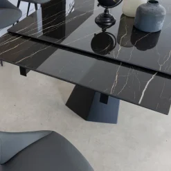 Viadurini Living Ausziehbare Esstische-Ausziehbarer Esstisch bis 270 cm mit Keramikglasplatte - Trasimeno