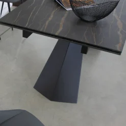 Viadurini Living Ausziehbare Esstische-Ausziehbarer Esstisch bis 270 cm mit Keramikglasplatte - Trasimeno