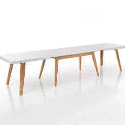 Viadurini Living Ausziehbare Esstische-Ausziehbarer Esstisch Bis zu 315 cm aus Mdf und Massivholz - Paolo