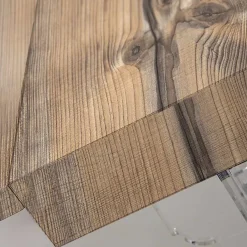 Viadurini Living Ausziehbare Esstische-Ausziehbarer Esstisch bis 255 cm aus Plexiglas und Holz Made in Italy - Francoise