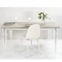 Viadurini Living Ausziehbare Esstische-Ausziehbarer Esstisch bis 255 cm aus Plexiglas und Holz Made in Italy - Francoise