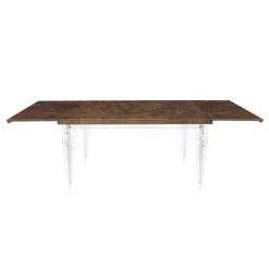 Viadurini Living Ausziehbare Esstische-Ausziehbarer Esstisch bis 255 cm aus Plexiglas und Holz Made in Italy - Francoise