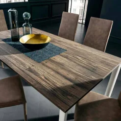 Viadurini Living Ausziehbare Esstische-Ausziehbarer Esstisch Bis zu 334 cm Holzoptik Made in Italy - Maltesisch