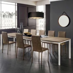 Viadurini Living Ausziehbare Esstische-Ausziehbarer Esstisch Bis zu 334 cm Holzoptik Made in Italy - Maltesisch