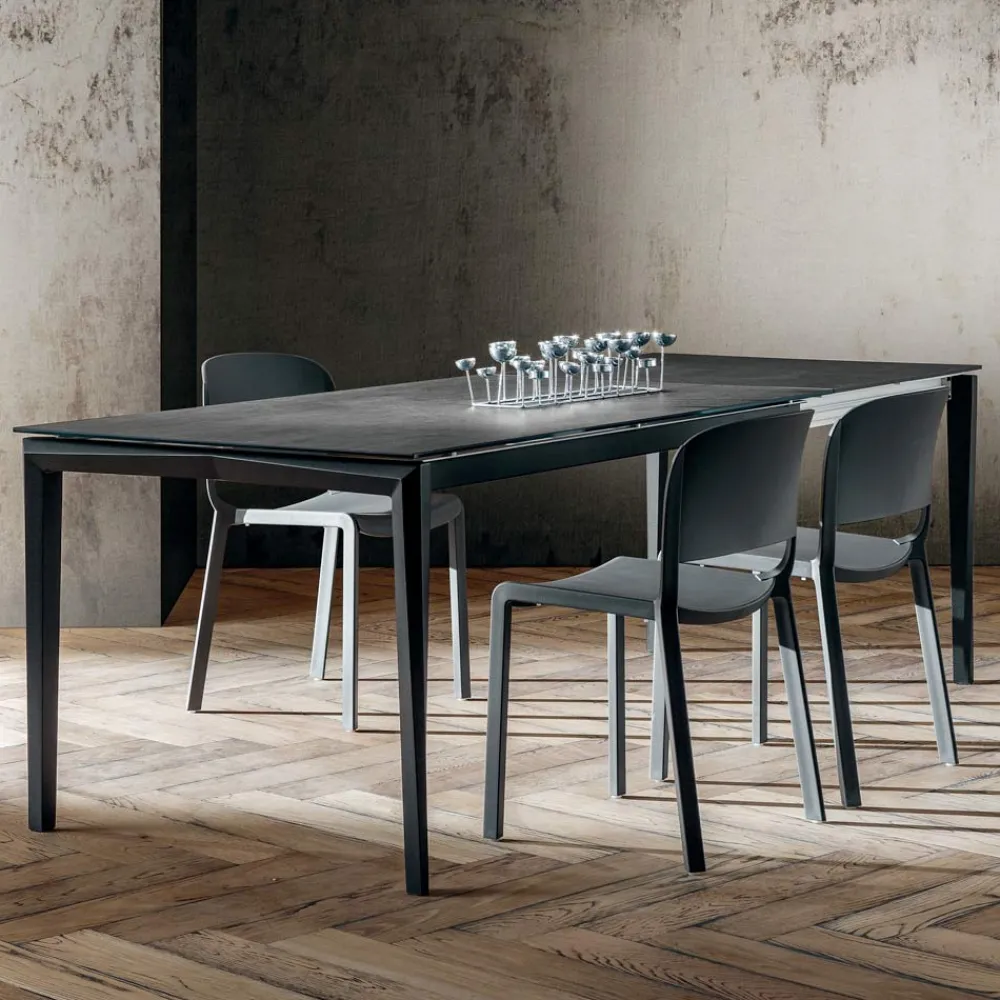 Viadurini Living Ausziehbare Esstische-Ausziehbarer Esstisch Bis zu 240 cm in Laminam Made in Italy - Fantastisch