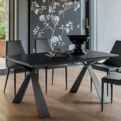 Viadurini Living Ausziehbare Esstische-Ausziehbarer Esstisch bis 298 cm aus Melamin Made in Italy - Fedemo