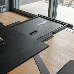 Viadurini Living Ausziehbare Esstische-Ausziehbarer Esstisch bis 298 cm aus Melamin Made in Italy - Fedemo