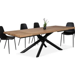 Viadurini Living Ausziehbare Esstische-Ausziehbarer Esstisch bis 240 cm aus Eichenholz Made in Italy - Persico