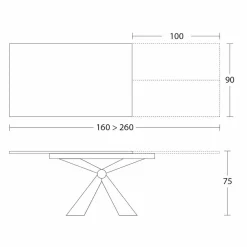 Viadurini Living Ausziehbare Esstische-Ausziehbarer Esstisch Bis zu 298 cm aus Keramik Made in Italy - Anaconda