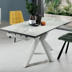 Viadurini Living Ausziehbare Esstische-Ausziehbarer Esstisch bis 240 cm aus Domagnano Feinsteinzeug