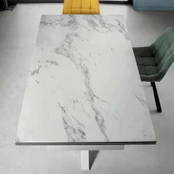 Viadurini Living Ausziehbare Esstische-Ausziehbarer Esstisch bis 240 cm aus Domagnano Feinsteinzeug