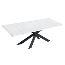 Viadurini Living Ausziehbare Esstische-Ausziehbarer Esstisch bis 300 cm aus Laminat, hergestellt in Italien – Grotta