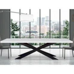 Viadurini Living Ausziehbare Esstische-Ausziehbarer Esstisch bis 300 cm aus Laminat, hergestellt in Italien – Grotta