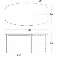 Viadurini Living Ausziehbare Esstische-Ausziehbarer Esstisch Bis zu 170 cm aus Keramik Made in Italy - Tremiti