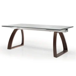 Viadurini Living Ausziehbare Esstische-Ausziehbarer Esstisch bis 280 cm aus Glas, hergestellt in Italien – Antimo