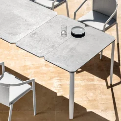 Viadurini in the Garden Gartentische Aus Aluminium-Ausziehbarer Esstisch im Freien 318 cm aus Aluminium und Steinzeug - Filomena