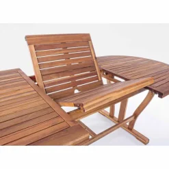 Viadurini in the Garden Gartentische Aus Teakholz-Ausziehbarer Esstisch im Freien Bis zu 240 cm in Holz - Kaley