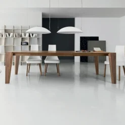 Viadurini Living Ausziehbare Esstische-Ausziehbarer Esstisch in Holzfurnier Verschiedene Ausführungen - Gerry