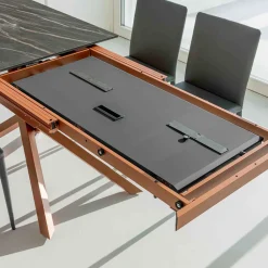 Viadurini Living Ausziehbare Esstische-Ausziehbarer Esstisch mit Metallrahmen Made in Italy - Elastic