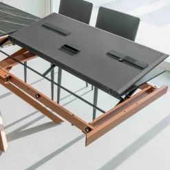 Viadurini Living Ausziehbare Esstische-Ausziehbarer Esstisch mit Metallrahmen Made in Italy - Elastic