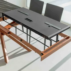 Viadurini Living Ausziehbare Esstische-Ausziehbarer Esstisch mit Metallrahmen Made in Italy - Elastic