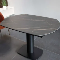 Viadurini Living Ausziehbare Esstische-Ausziehbarer Esstisch mit Keramik- und Metallgestell – Indira