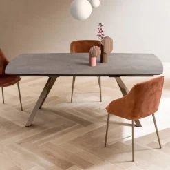 Viadurini Living Ausziehbare Esstische-Ausziehbarer Fasstisch auf 240 oder 280 cm aus geschichtetem HPL - Dialogo