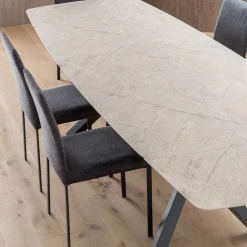 Viadurini Living Ausziehbare Esstische-Ausziehbarer Fasstisch auf 240 oder 280 cm aus geschichtetem HPL - Dialogo