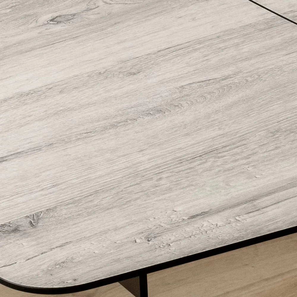 Viadurini Living Ausziehbare Esstische-Ausziehbarer Fasstisch auf 240 oder 280 cm aus HPL und Metall - Geschenk