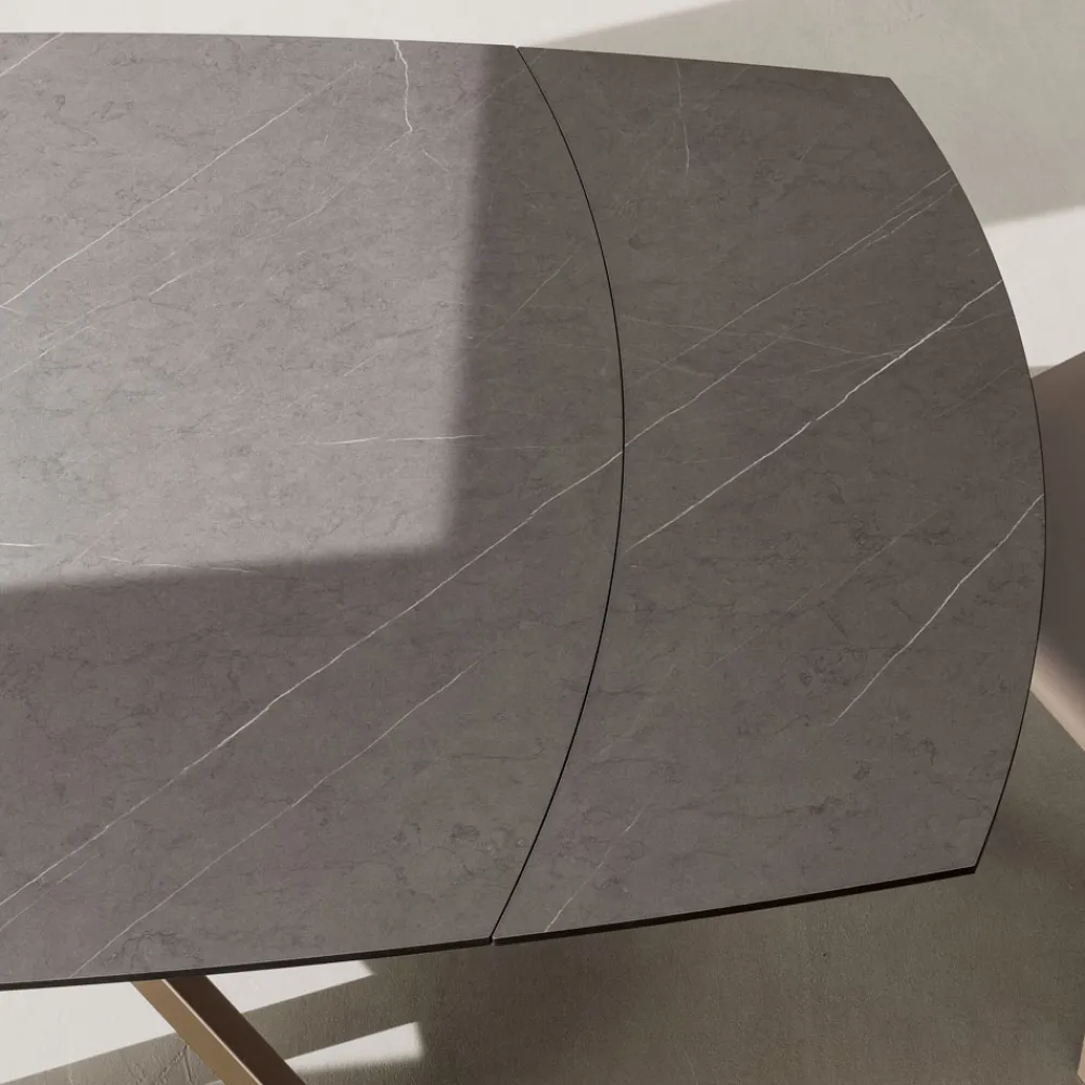 Viadurini Living Ausziehbare Esstische-Ausziehbarer Fasstisch aus geschichtetem HPL mit verschiedenen Oberflächen - Incontro