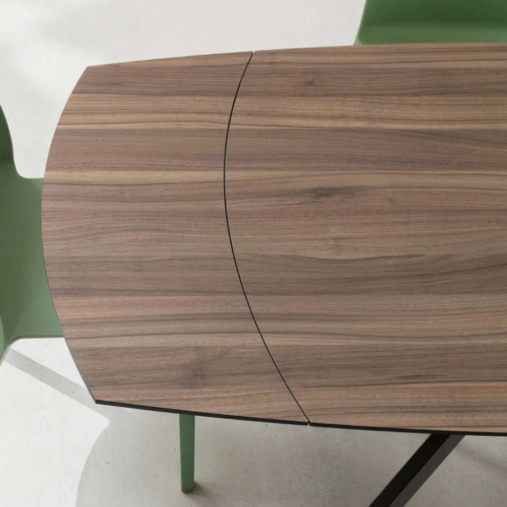 Viadurini Living Ausziehbare Esstische-Ausziehbarer Fasstisch aus geschichtetem HPL mit verschiedenen Oberflächen - Incontro