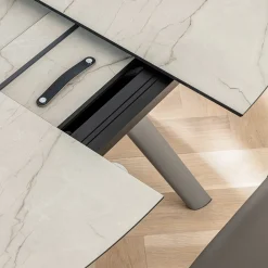 Viadurini Living Ausziehbare Esstische-Ausziehbarer Fasstisch bis 170 cm aus geschichtetem HPL - Convivio