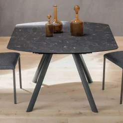 Viadurini Living Ausziehbare Esstische-Ausziehbarer Fasstisch bis 170 cm aus geschichtetem HPL - Convivio