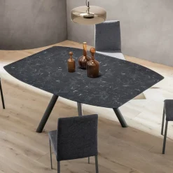 Viadurini Living Ausziehbare Esstische-Ausziehbarer Fasstisch bis 170 cm aus geschichtetem HPL - Convivio