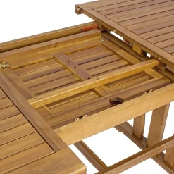 Viadurini in the Garden Gartentische Aus Teakholz-Ausziehbarer Gartentisch Bis zu 200 cm Oval in Holz - Roxen