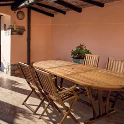 Viadurini in the Garden Gartentische Aus Teakholz-Ausziehbarer Gartentisch Bis zu 200 cm Oval in Holz - Roxen