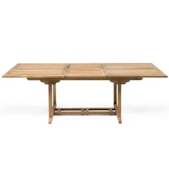 Viadurini in the Garden Gartentische Aus Teakholz-Ausziehbarer Gartentisch aus Teakholz in verschiedenen Größen - Yggdrasil