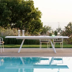 Viadurini in the Garden Ausziehbare Gartentische-Ausziehbarer Gartentisch aus verzinktem Stahl Made in Italy - Brienne