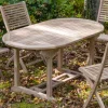 Viadurini in the Garden Gartentische Aus Teakholz-Ausziehbarer Gartentisch aus Teakholz in verschiedenen Größen - Yggdrasil