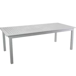 Viadurini in the Garden Gartentische Aus Aluminium|Ausziehbare Gartentische-Ausziehbarer Gartentisch aus Aluminium mit gelatteter Platte - Passport