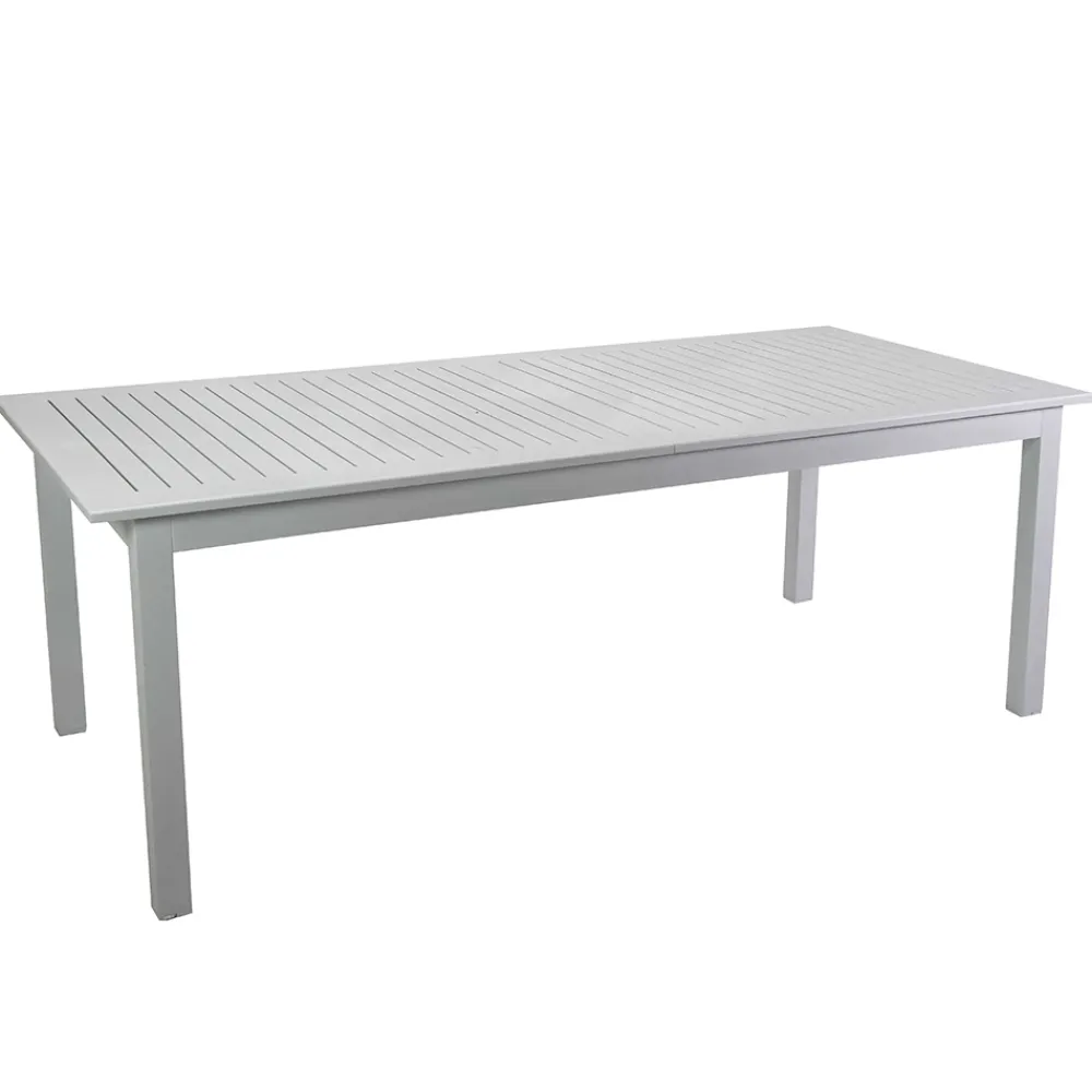 Viadurini in the Garden Gartentische Aus Aluminium|Ausziehbare Gartentische-Ausziehbarer Gartentisch aus Aluminium mit gelatteter Platte - Passport