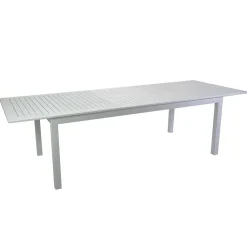 Viadurini in the Garden Gartentische Aus Aluminium|Ausziehbare Gartentische-Ausziehbarer Gartentisch aus Aluminium mit gelatteter Platte - Passport