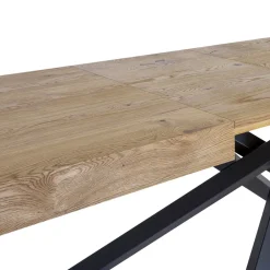 Viadurini Living Esstische Nach Mass|Ausziehbare Esstische-Ausziehbarer Indoor-Tisch aus Massivholz und Metall Made in Italy - Khal