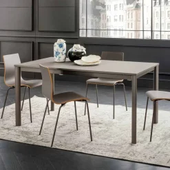 Viadurini Living Ausziehbare Esstische-Ausziehbarer Küchentisch Bis zu 240 cm in Fenix Made in Italy - Maltesisch